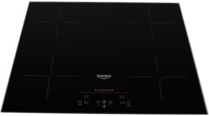 Cooktop de indução 4 bocas Dako Supreme preto vitrocerâmico com painel touch.