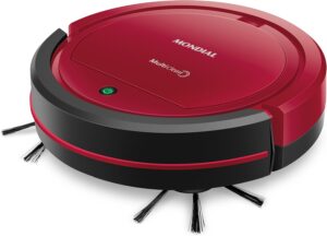 Aspirador robô Mondial RB-09 vermelho e preto com função mop para limpeza automática