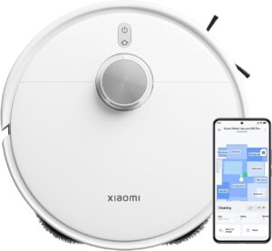 Aspirador robô Xiaomi S40 branco com navegação a laser LDS e controle pelo aplicativo Xiaomi Home
