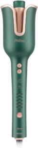 Modelador de cachos automático Philco Tulipa PEC16VD verde água de formato inovador com câmara de cerâmica.