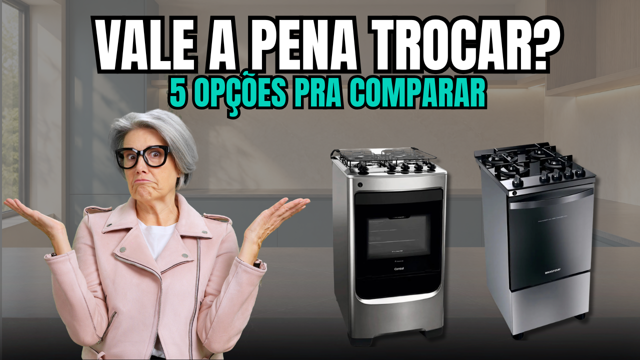 Qual fogão 4 bocas comprar? Inox ou vidro para sua cozinha?